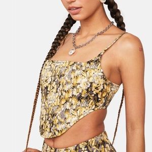 Lioness 90s Brocade Tanis Corset